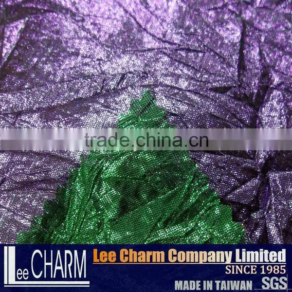 Double-faced Color Crushed Metallic Fabric photo-2