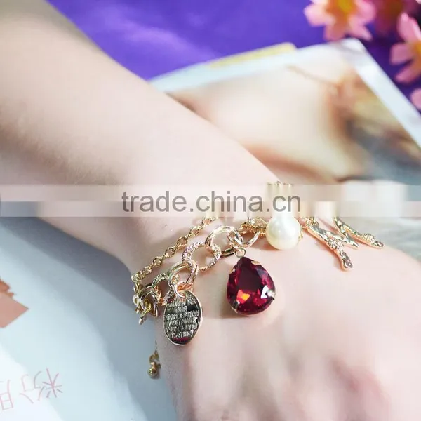 Fashion Bracelets & Bangles Pulseira Feminina Simulated Pearl Crystal Bracelets for Women Pulseras photo-3
