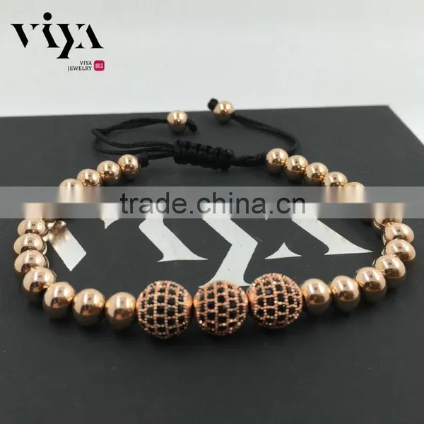 2016 Latest Fashion Beaded Wrap Steel Beads Wrist Bracelet photo-5
