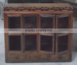 Antique OX Bone Inlay Wooden Cabinet LWB920