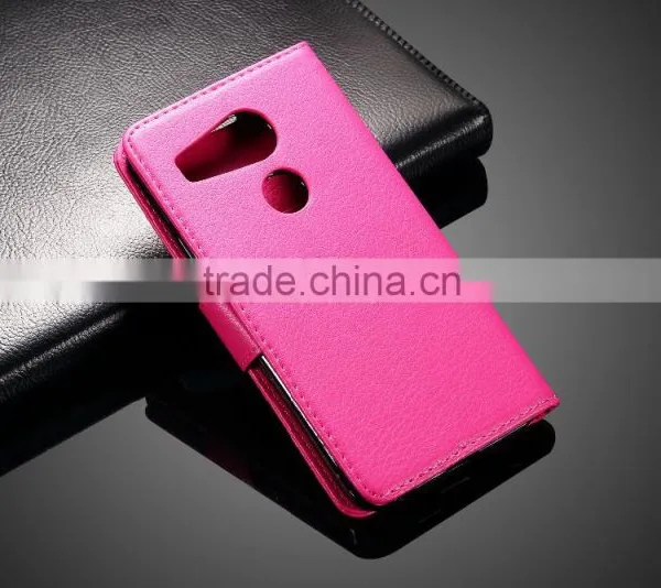 MMT Litchi Grain With Buckle PU Leather Wallet Case With Card Slot Case With PC Back Cover For Google 5X MT-4927 photo-2