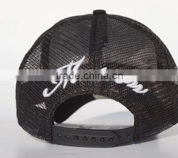Black Cotton Twill Baseball Cap With Embroidery Logo photo-3