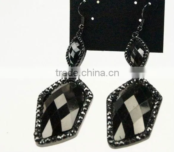 cz drop earrings