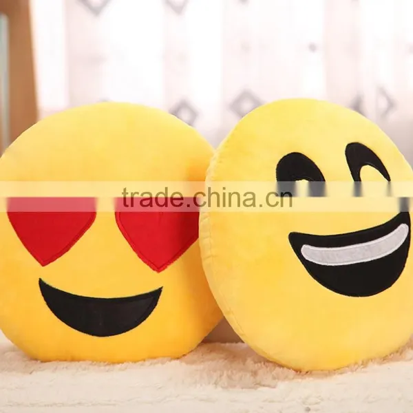 Round Emoji Cushion Home Pillow Stuffed Plush Soft Toy,emoji Plush Stuffed Toy photo-3