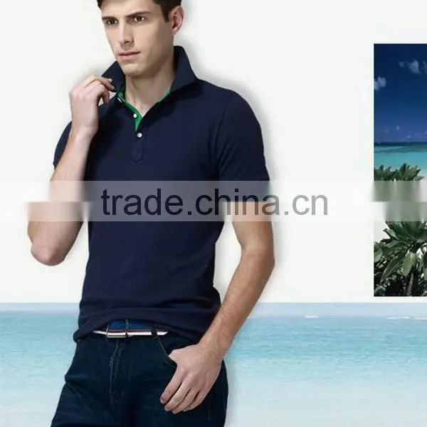 New New Coming Striped Men's Two Color Polo Shirts photo-4