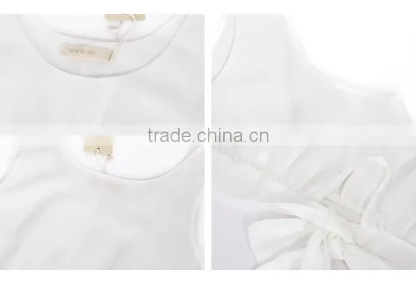 2017 Ladies New Design Fahion Top Designs With a Back Tie photo-6
