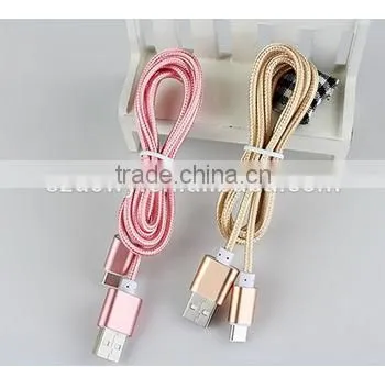 Wholesale Custom Cell Phone Custom Usb Charger Cables Usb Type-c Cable(golden) photo-6