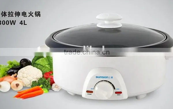 Colorful Round Temperature Control Multi Electric Skillets With Glass Lid