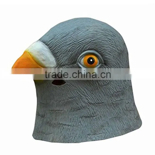 Animal Head Party Mask Pigeon Head Latex Mask Cosplay Mask photo-4