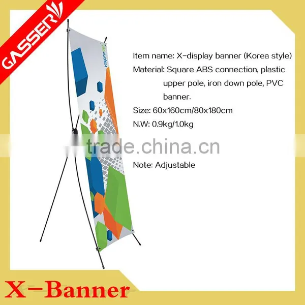 High Quality ABS Plastic Parts and Iron Pipe Plastic x Banner Stand photo-5