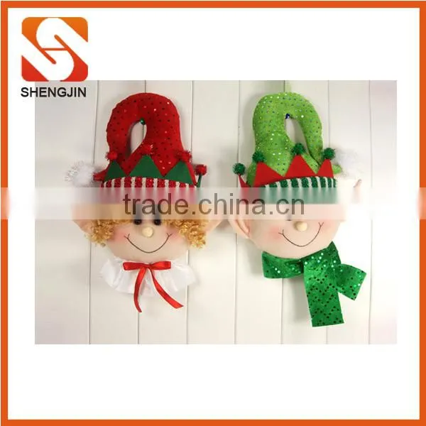 SJ-6677 Lovely Christmas Elf Animal Toy Plush / Stuffed Soft Xmas Hanging Doll