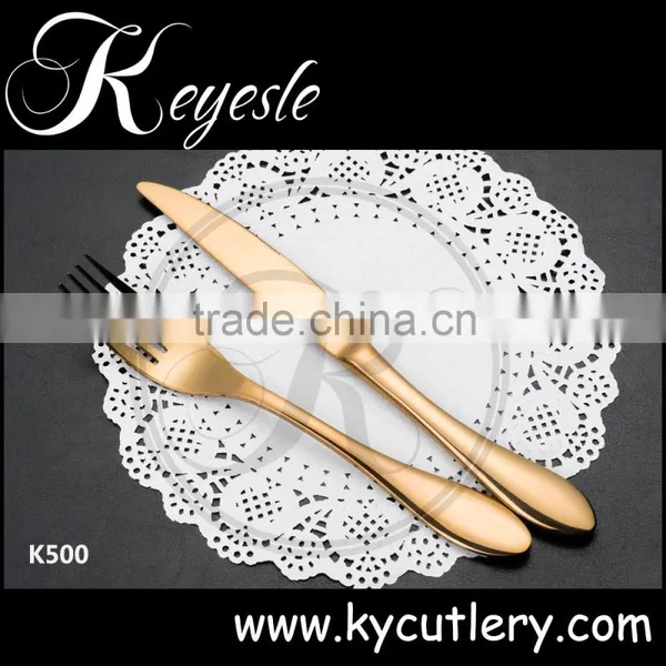 Stainless Steel Cutlery, Flatware Set, Bulk Gold Flatware photo-6