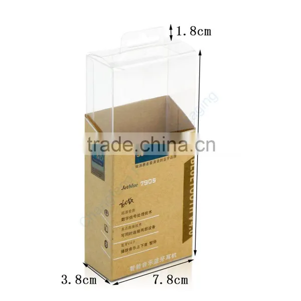 Fashionable Transparent Plastic Box for Earphone Packaging photo-2