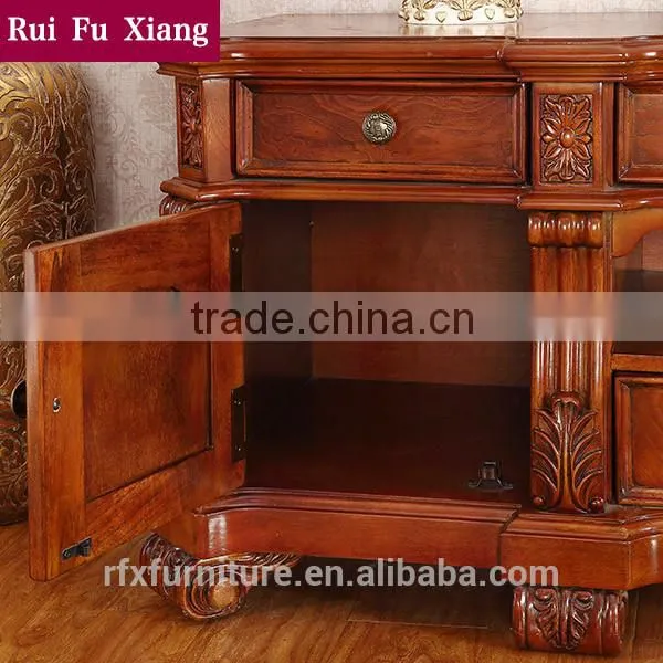 American Antique Style Solid Wood tv Cabinet With Drawers T-231 photo-4