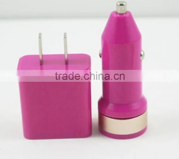 High Quality Multi-function Travel Set USB Wall Adapter Charger +USB Car Charger for Iphone 5 5s 5c 6 6 Plus