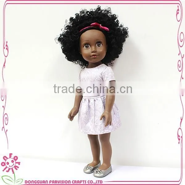 Fashion 18 Inch Vinyl Doll African American photo-2