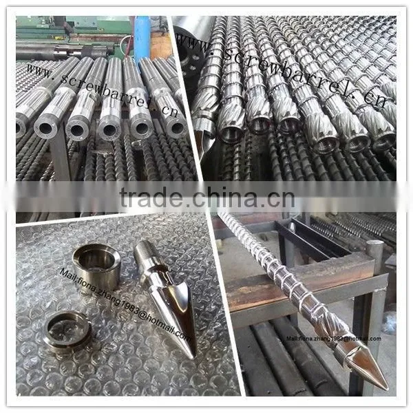 Bimetallic Injection Screw Barrel Extruder Screws Barrels