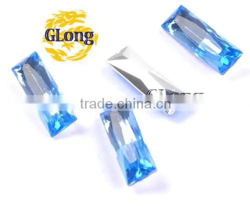 7*21mm Acrylic Point Back Rectangular Mix Color Bling Rhinestone&Crystal For Stylish Bags Garment Shoes #GY014-21P(Mix-s) photo-3