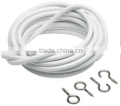Flexible PVC Coated Metal Spring Curtain Drape Wire