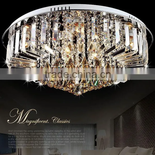 Modern Crystal Ceiling Light Fixtures, European Iron LED Ceiling Lamp For The House photo-3