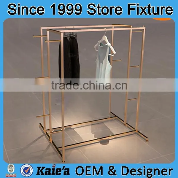 Custom Metal Flooring Display Rack Clothes Flooring Display Stand Design