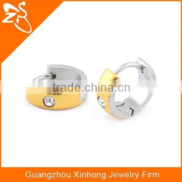 Fashion Stainless Steel Earring Stainless Steel Fancy Hoop Earring,crystal Fancy Earring photo-2