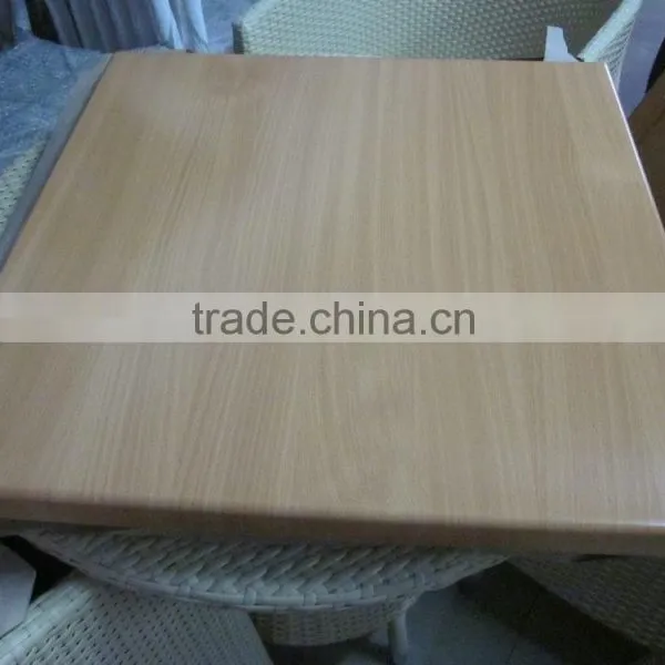 Coffee Shop Table Square Werzalit Marble Resin Garden Table Top for Sale T2601 photo-6