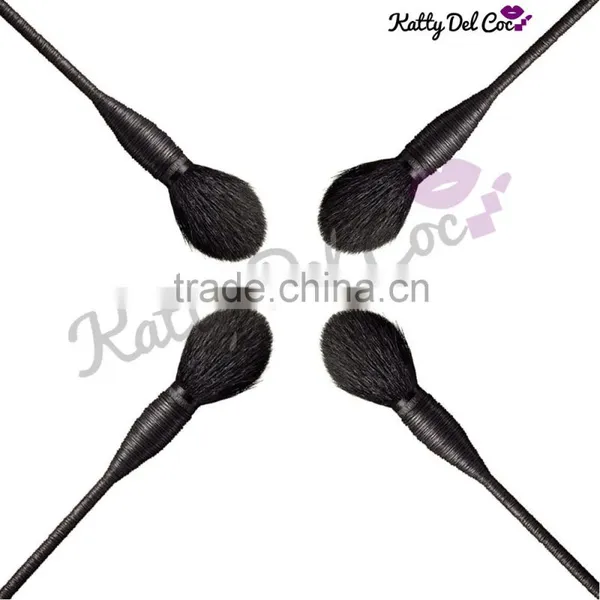 Hottest Rattan Goat Hair Makeup Brushes New Style photo-3