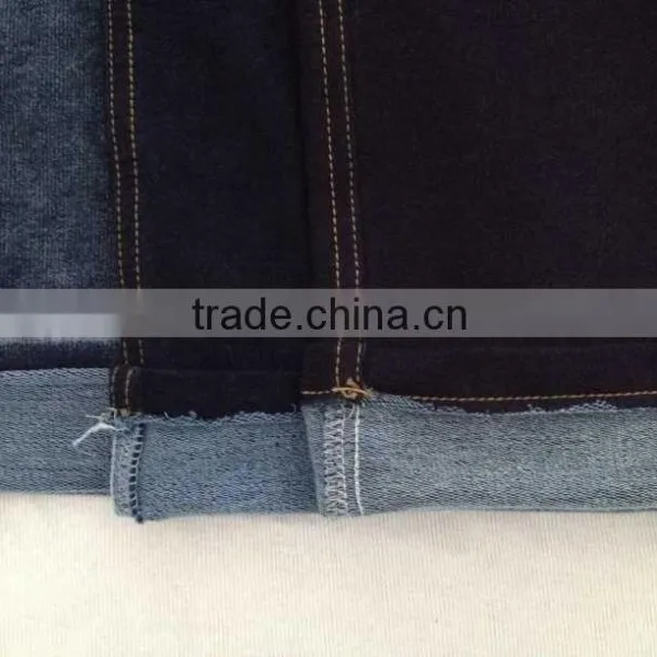 78%cotton 16%polyester 6%spandex 270gsm Indigo Knit Terry Fabric From Changzhou China photo-4