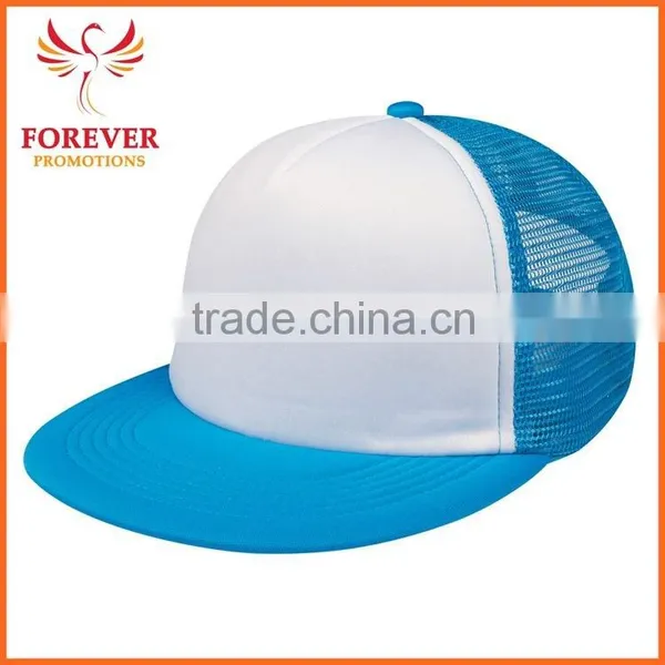 2015 Promotional Snapback Trucker Bag Mesh Crown Pink With White Trucker Cap photo-2
