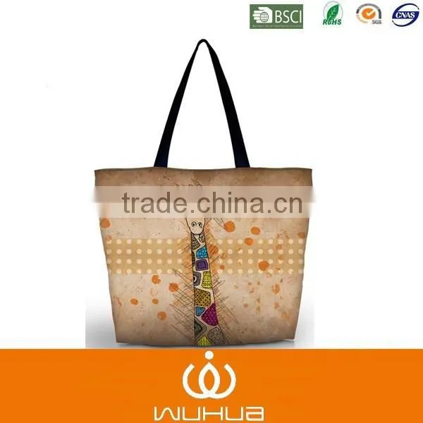 Recycle Canvas Shopping Bag With Zipper photo-4