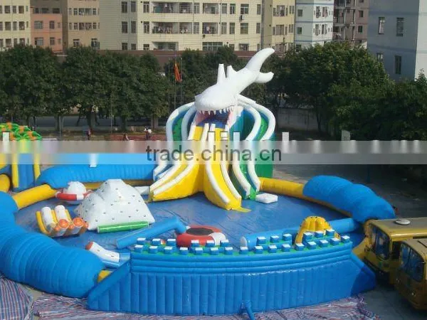 Guangzhou Barry Inflatable Water Park With Best Water Cyclist Systerm