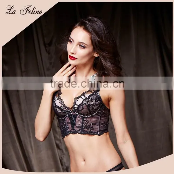 Playful D75 Cup Stretchy Crop Top Sexy Lingerie Corset