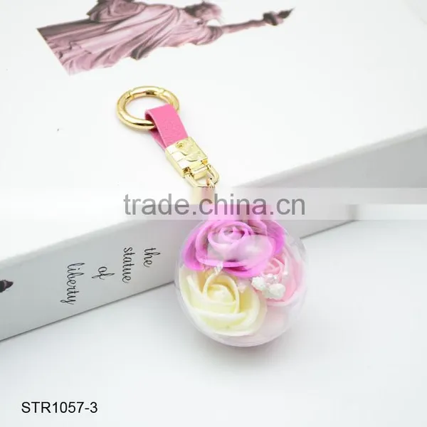Promotional Flower Crystal Ball Keychain photo-4
