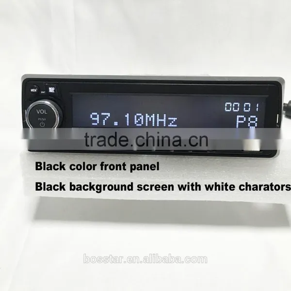 12v 24v Fixed Panel Car Mp3 Player With FM AM Radio USB Micro SD Aux-in , Full View Big Lattice LCD Displayer ,bluetooth photo-4