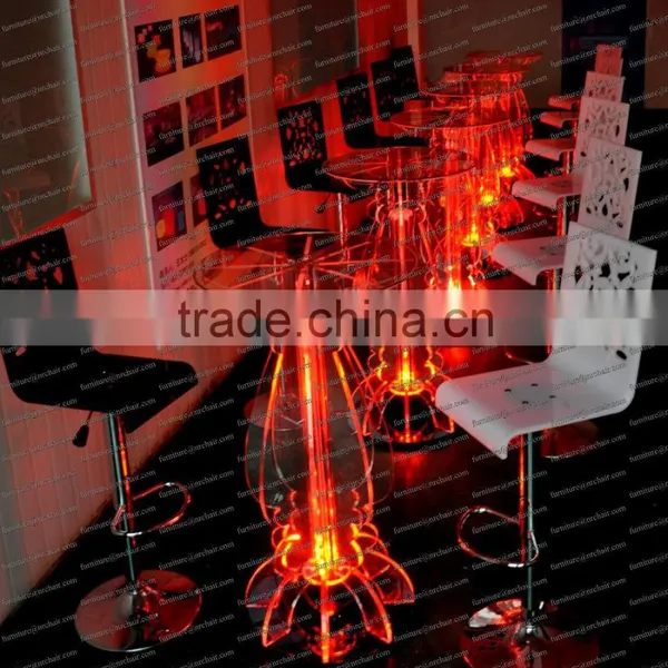LED Event Rental Wholesale Illuminated Light Wedding Coffee Table Bar Table photo-4