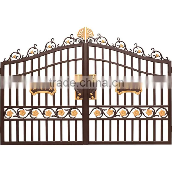 2015 High Quality Remote Control Cheap Wrought Iron Gates Garden Gate photo-2
