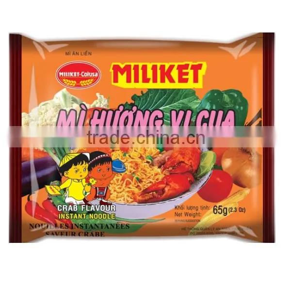Miliket Instant Noodles Crab Flavour 65g