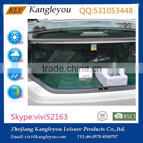 Durable Green Polyester Waterproof Car Trunk Mat Car Boot Liner