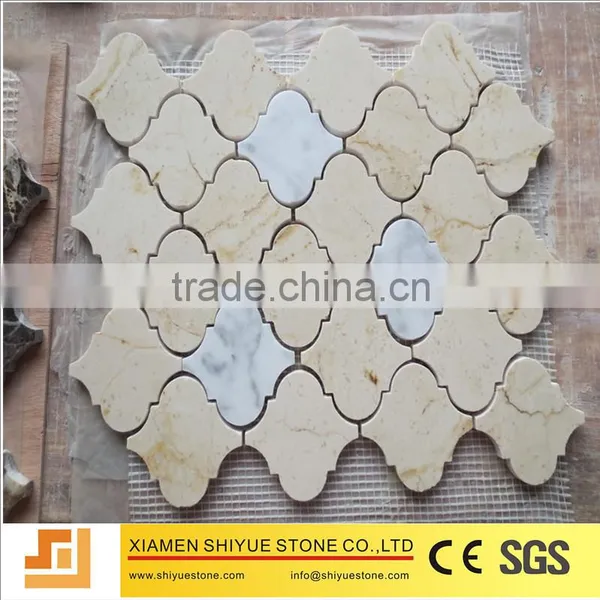 Stone Mosaic Bathroom Floor Tiles photo-4