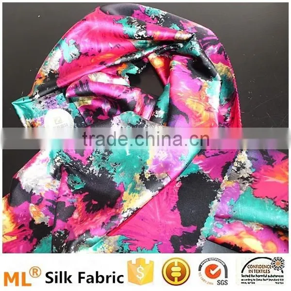 Silk Satin Printed Silk Fabric for Silk Tie and Silk Scarf photo-3