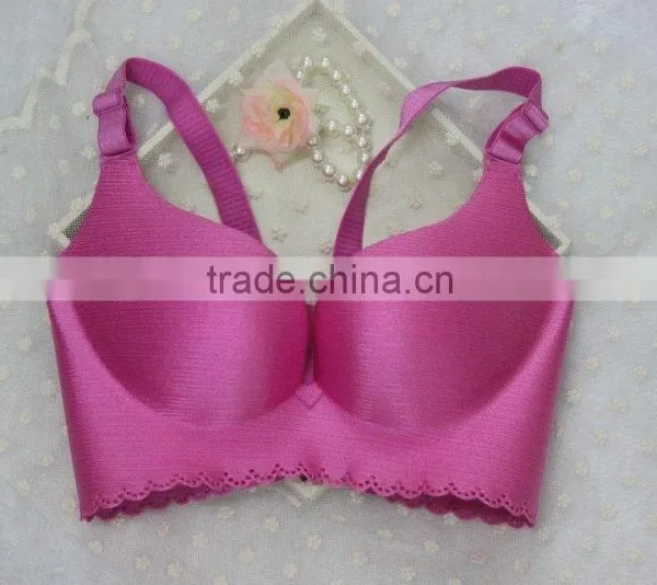 Embossing Push up Seamless Bra Rose photo-3