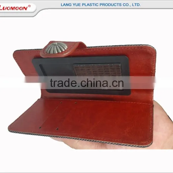 Retro Universal Wallet Style Smart Phone Leather Case photo-4