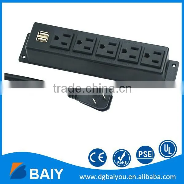 Made in China American 2 Outlets Electrical Socket Outlets Box for Tabletop