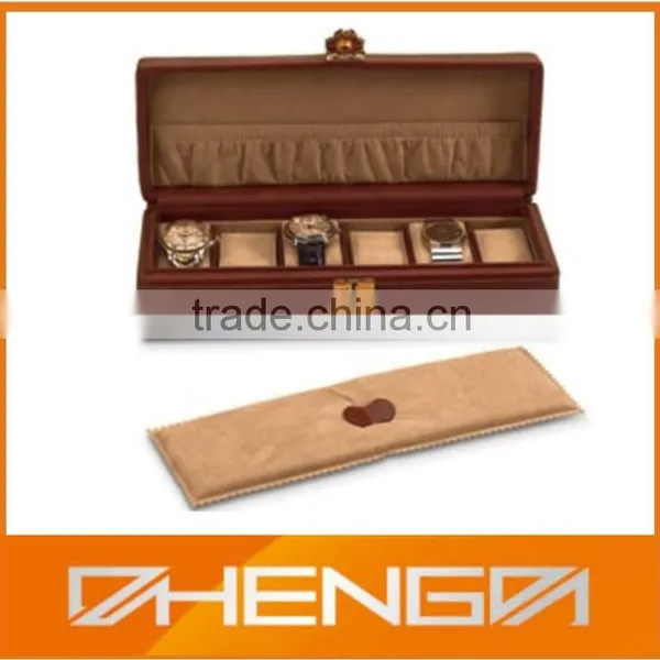 High Quality Factory Customized Made Empty Brown Elegant Leather Watch Box (ZDS-JS1411) photo-5