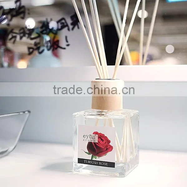 Transparent Diffuser Galss Bottle Square Design for Home Decor Wholesale photo-4