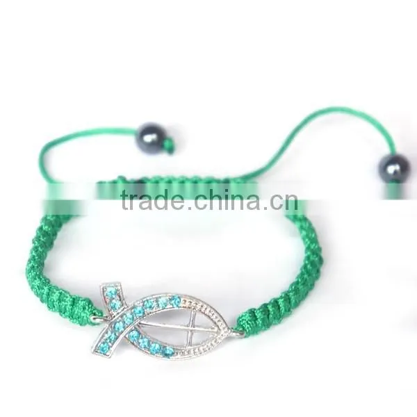 Colorful Catholic Rosary Cross Bracelet,rope Magnetic Fish Bracelet,fashion Charm Jewelry Bracelet photo-5