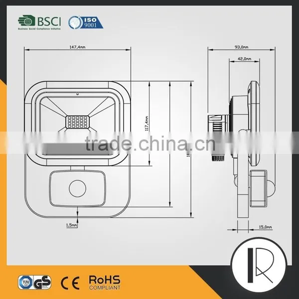 Smart 20W Sensor LED Floodlight photo-5