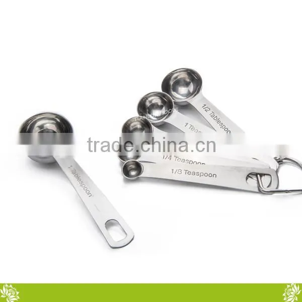 Stainless Steel Measuring Spoons With Silicone Handle,Mini Measuring Spoon Sets for Home Kitchen,Stainless Steel Cookware Set photo-3