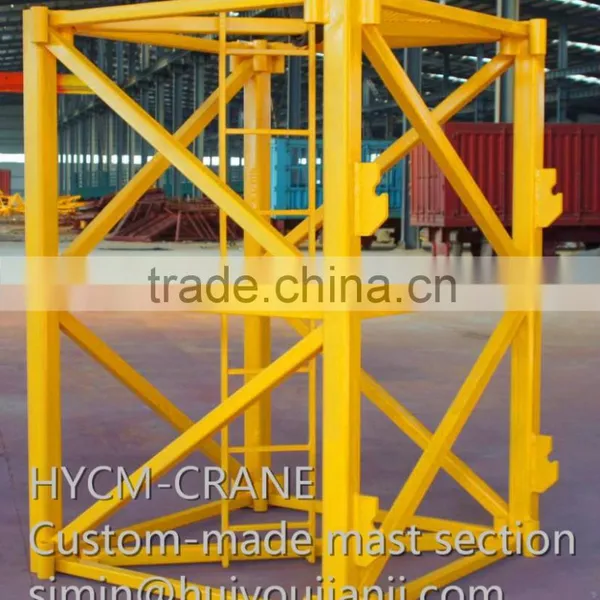 angle steel custom-made dimension tower crane mast section